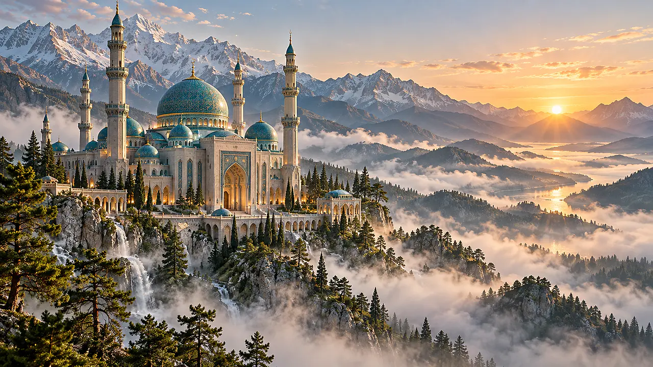 Minarets dans la Brume — Desktop